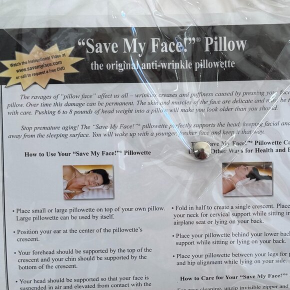 Save My Face - LARGE - Beauty Pillow - 280 Thread Count:  NIB - Picture 4 of 6